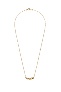 14K Gold Filled Handmade 1.3x400mmPlateCableChain with 5x4mmCorrugatedBall Necklace[Firenze Jewelry] 피렌체주얼리